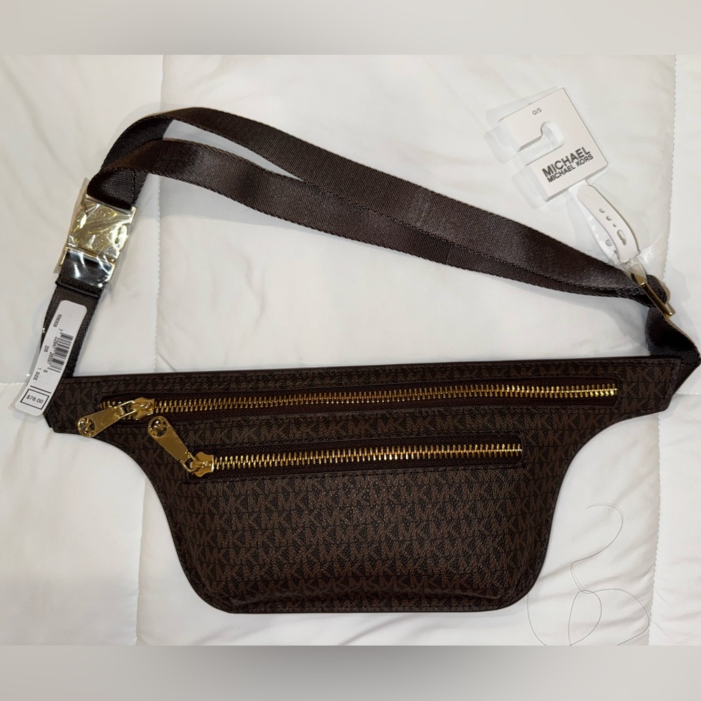 NWT - Michael Kors Chocolate Belt Bag Fanny Pack